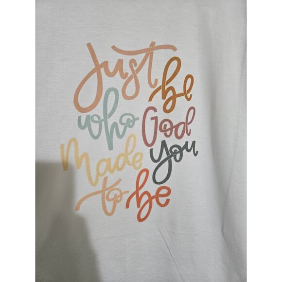 Jerzees xl women's white printed tshirt - Picture 2 of 8